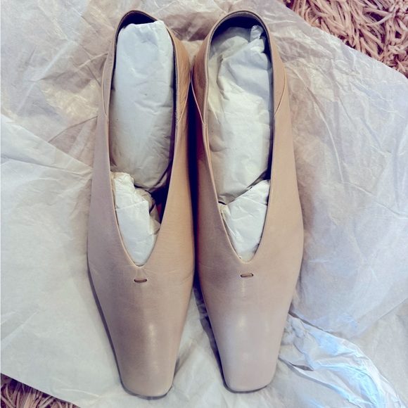 Jil sander pink square toe ballerina flats SZ 38 NWB - Picture 5 of 16